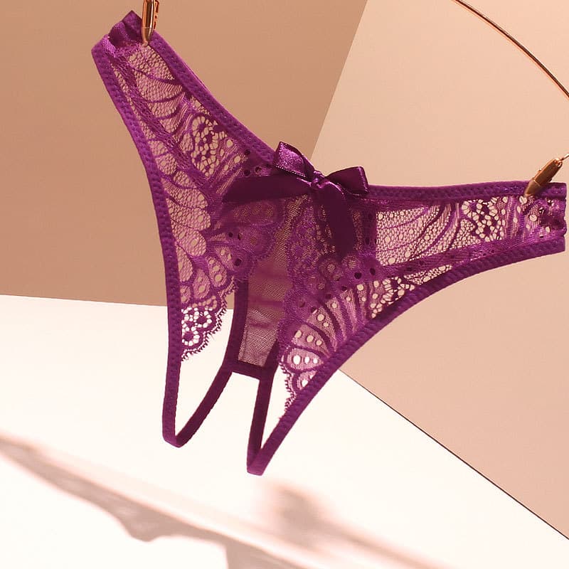 Foreign trade sexy underwear, sexy crotchless women's temptation, no need to take off thong, seamless large size women's crotch briefs