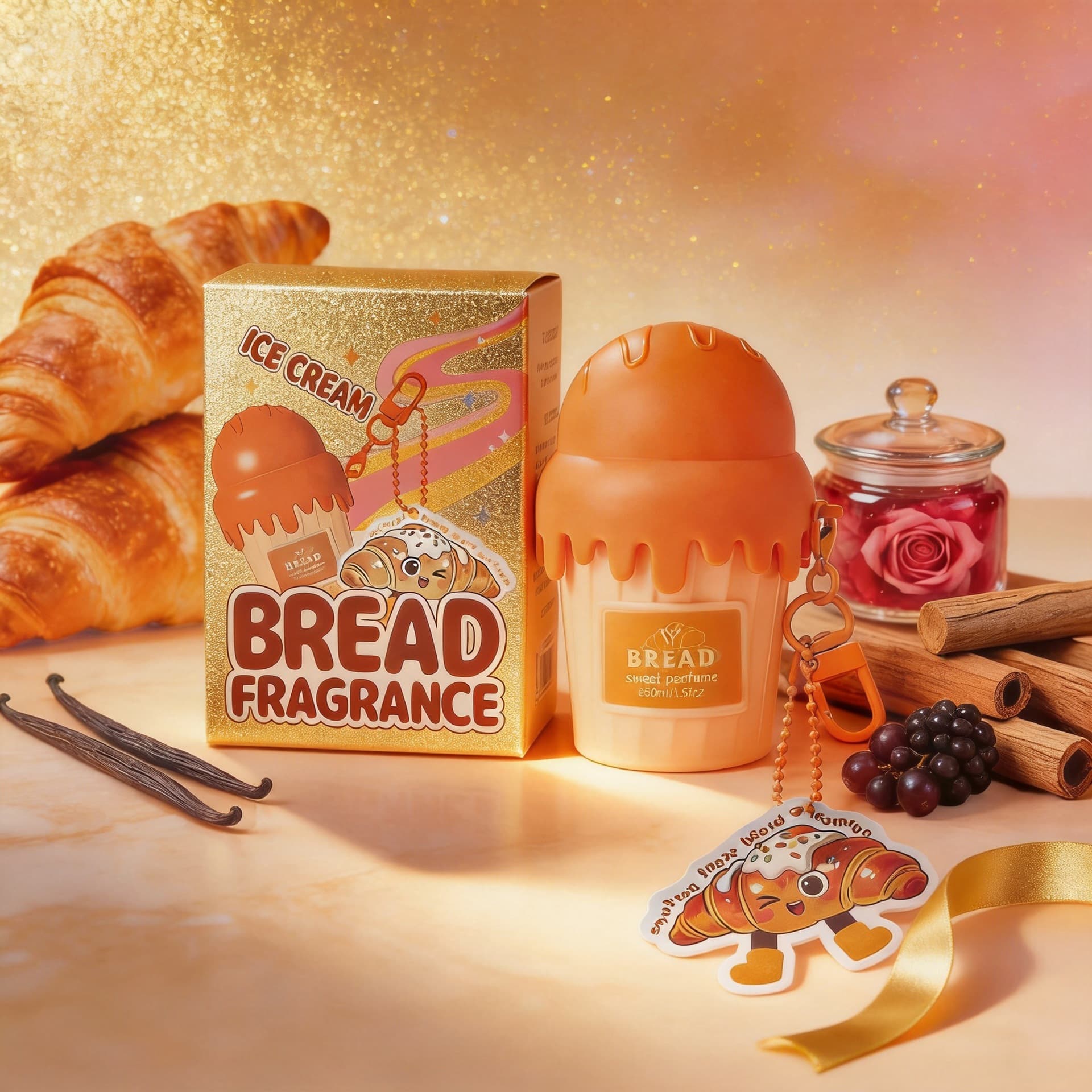 Cross-border Europe and America Ice Cream Lady Perfume Body Spray Long-lasting Fragrance Arabian Gourmand Hand Cream Gift Set