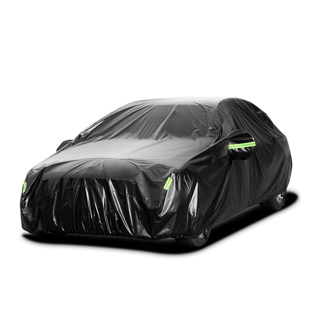 Cross-border Exclusive Black 210T Waterproof UV-Proof Car Cover, Black Car Cover, Waterproof Car Cover