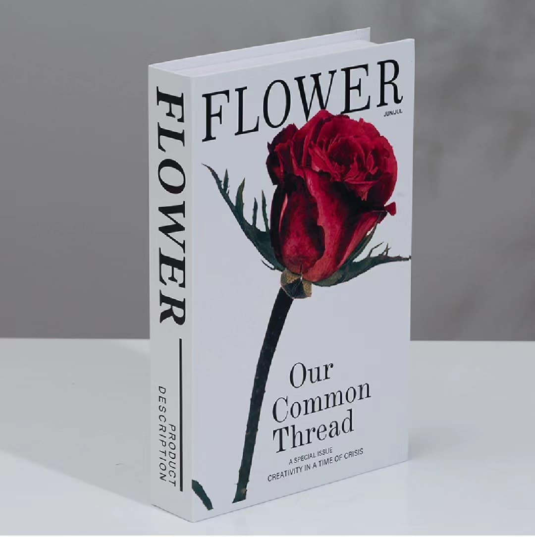 English Decorative Book Ornament Fashion Designer Style Fake Book Photography Prop Homestay Studio Soft Decor Faux Book Magazine