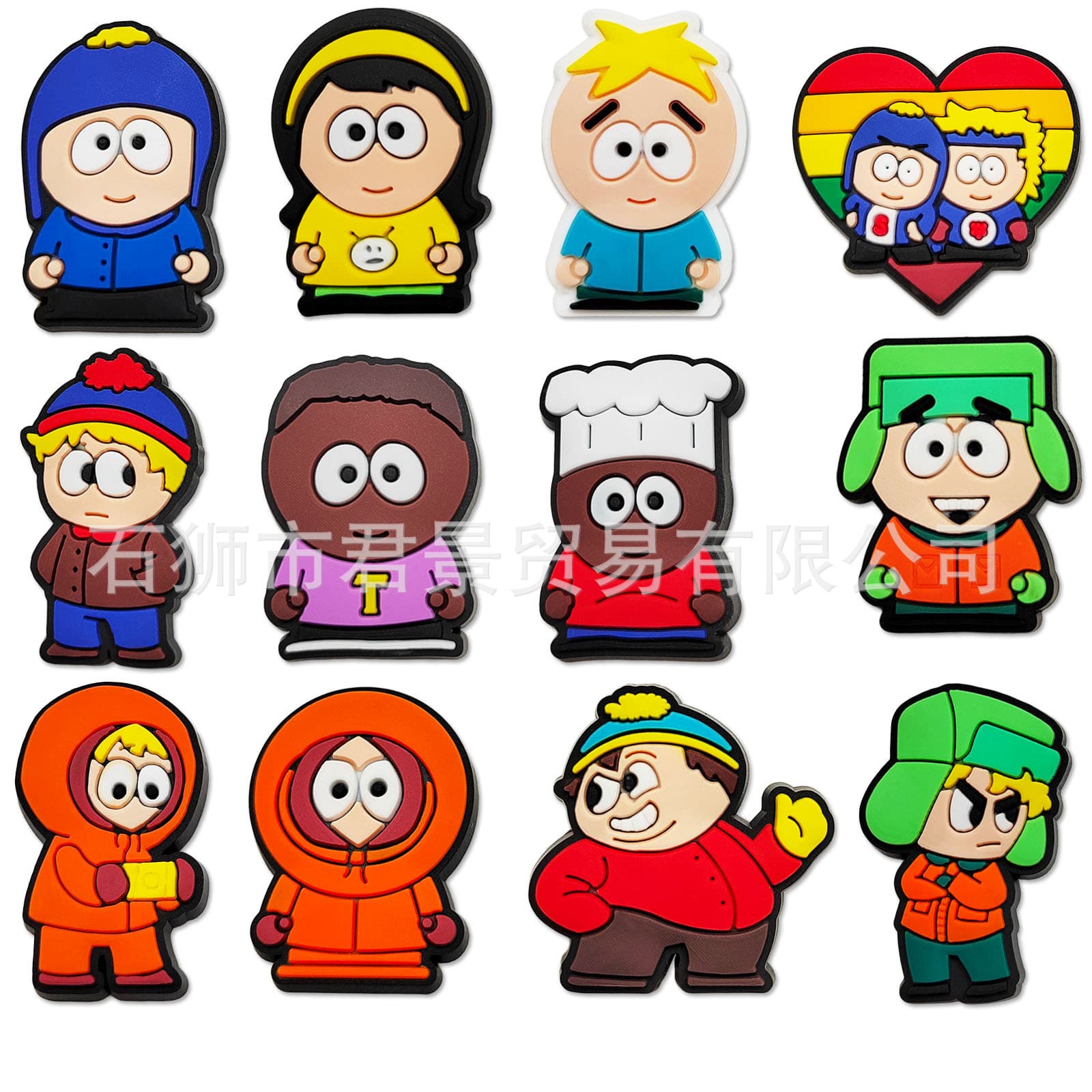 South Park Shoe Flower Cross-border Hole Shoes Accessories Zhibixing Removable Decorative Buckle Shoe Buckle DIY Accessories