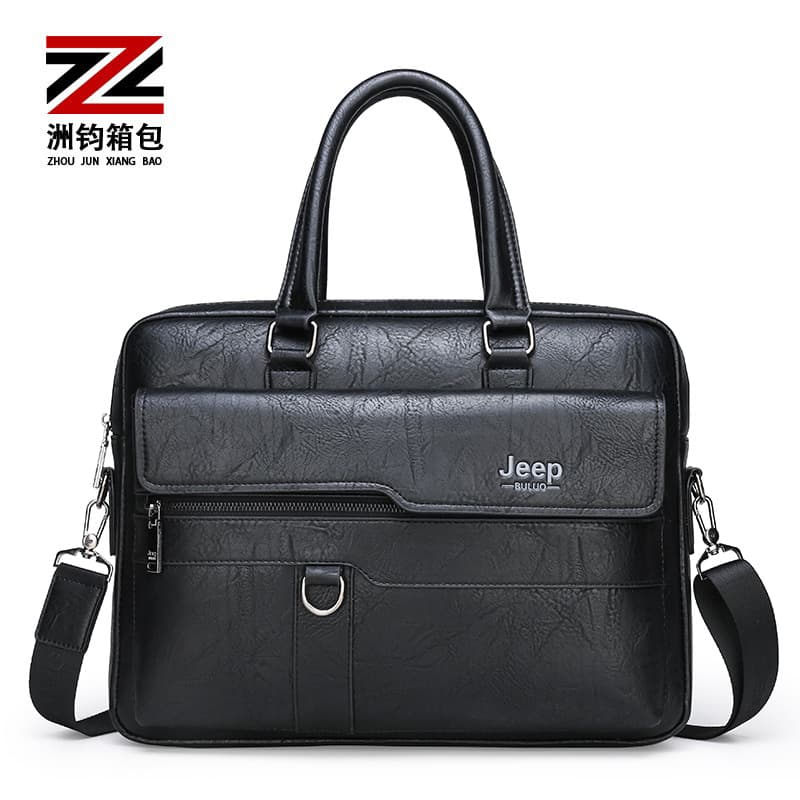 Men's Business Commute Briefcase Large Capacity Laptop Shoulder Bag Crossbody Bag for Work and Travel