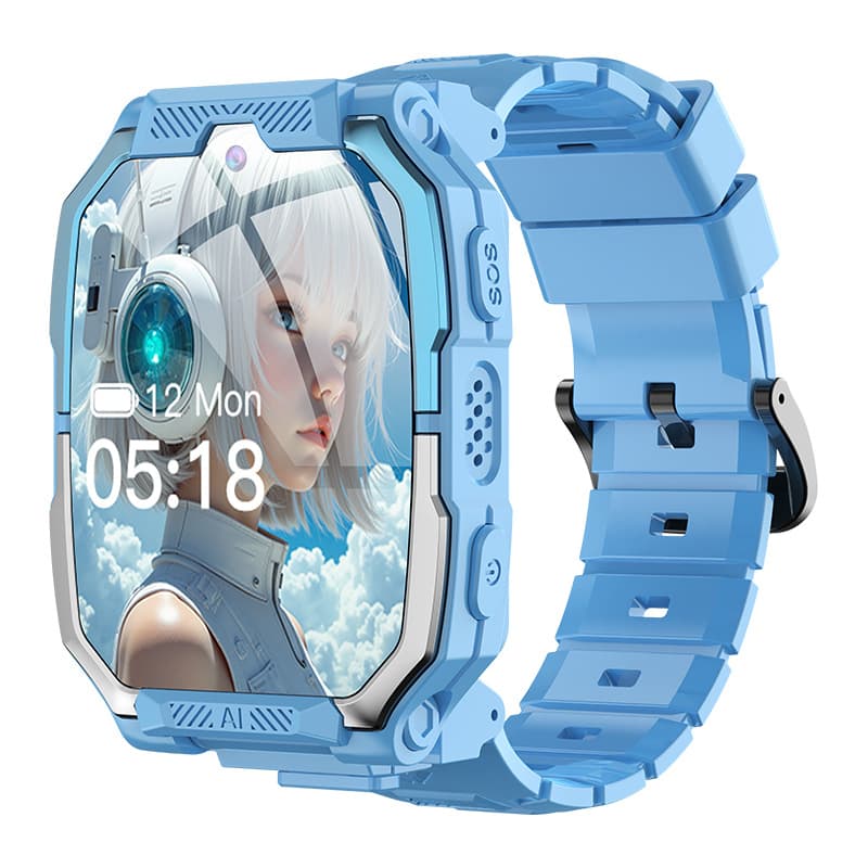 Foreign Language Children's Phone Watch with Detachable Android Wi-Fi Connection, Multifunctional Smart Video Calling, and GPS Positioning