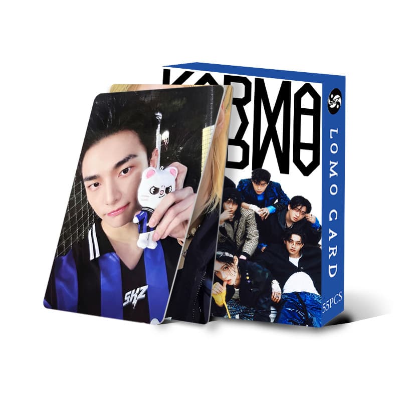 55pcs Stray Kids 4th Full Album KARMA Photocards Hwang Hyunjin Lee Felix Lee Minho LOMO Cards Collectible Cards