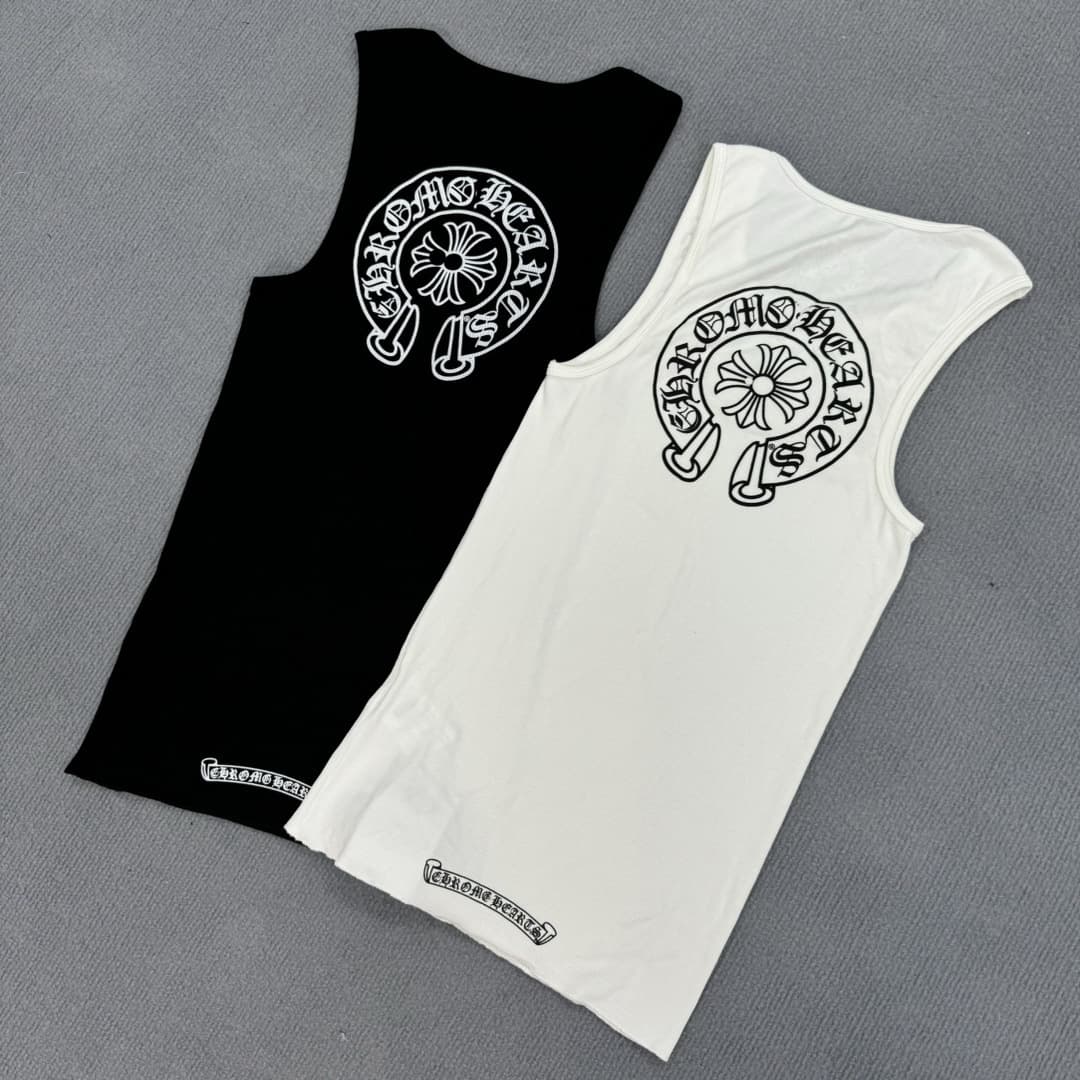 【Exclusive In-Stock Authentic Version】Ch Kexin New T-Print Black & White Vest Versatile Stretchy Tank Dress