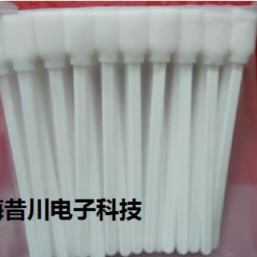 50-Pack Sponge-Tip White Rod Cleaning Swabs for Printer Heads, Semiconductor-Specific Dust-Free Purification