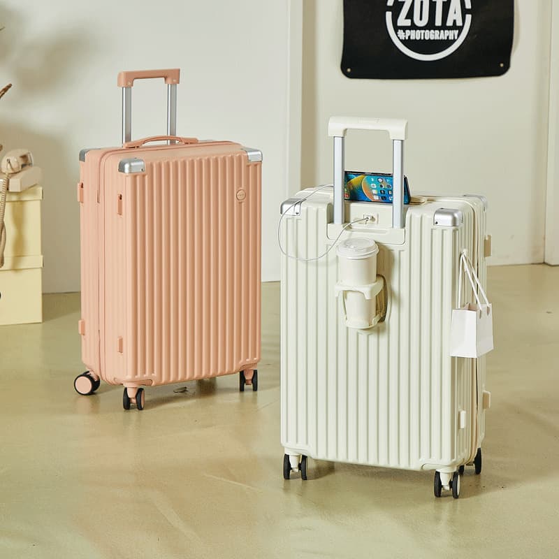 New Retro Suitcase Women's Spinner Wheel Luggage Men's Durable Password Box Travel Case Large Capacity Trendy
