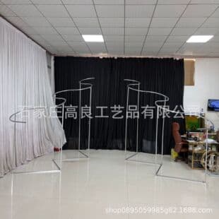 New Arch Iron Wedding Background Frame S-Shaped Metal Stand Wedding Stage Decoration