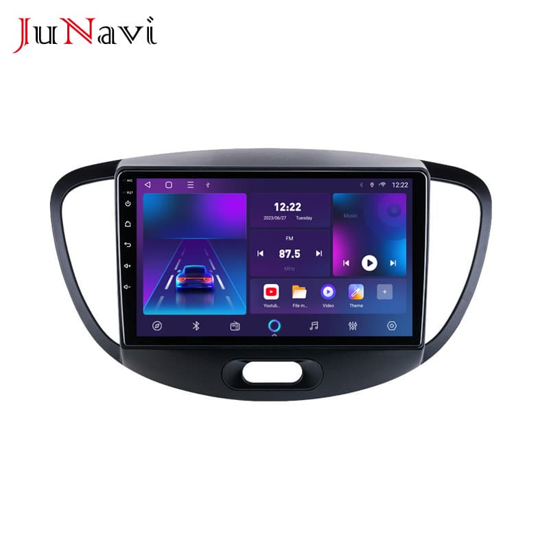 Compatible with Hyundai i10 Android Large Screen 08-13 GPS Android Large Screen Navigation Bluetooth Wireless CarPlay