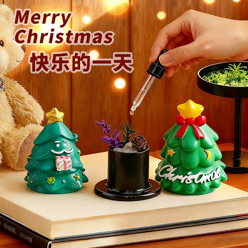 Aroma Stone Diffuser Essential Oil Scent for Home Bedroom Long-Lasting Fragrance Christmas Tree Ambiance Decorative Ornament