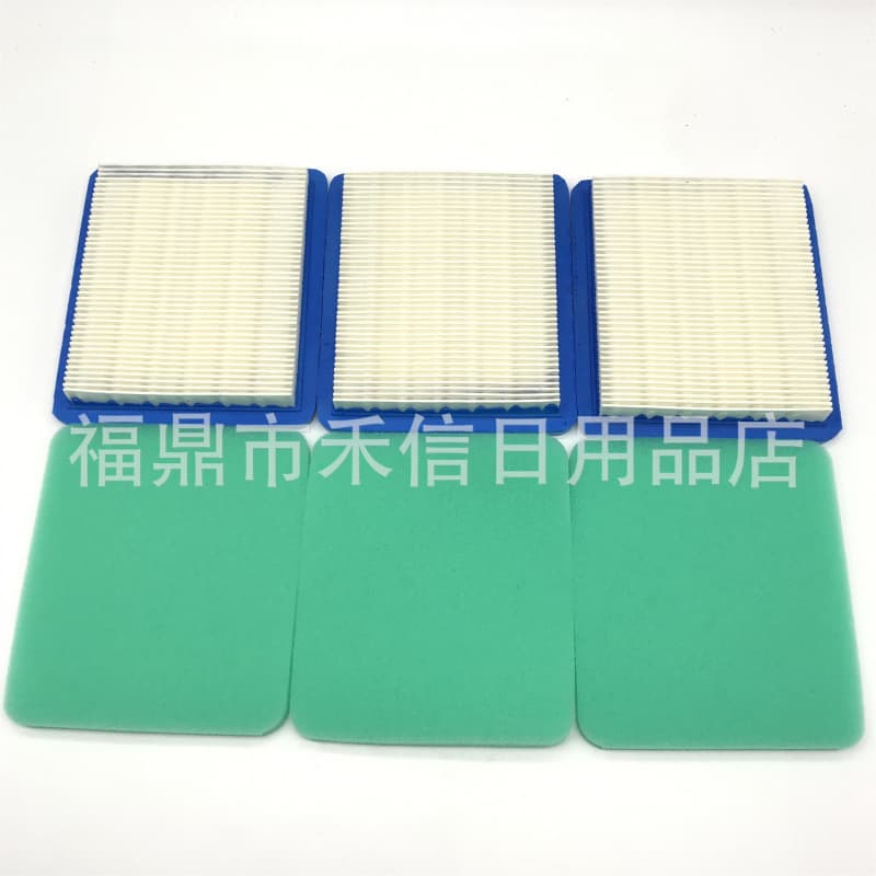 Lawn Mower Air Filter with Pre-Filter 491588S, 399959 Air Filter Element and Sponge