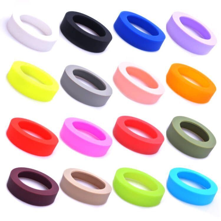 Silicone Cup Mat Sports Water Bottle Silicone Cup Sleeve Anti-Wear Bottom Pad Thermos Cup Bottom Protector Glass Water Bottle Sleeve Thick