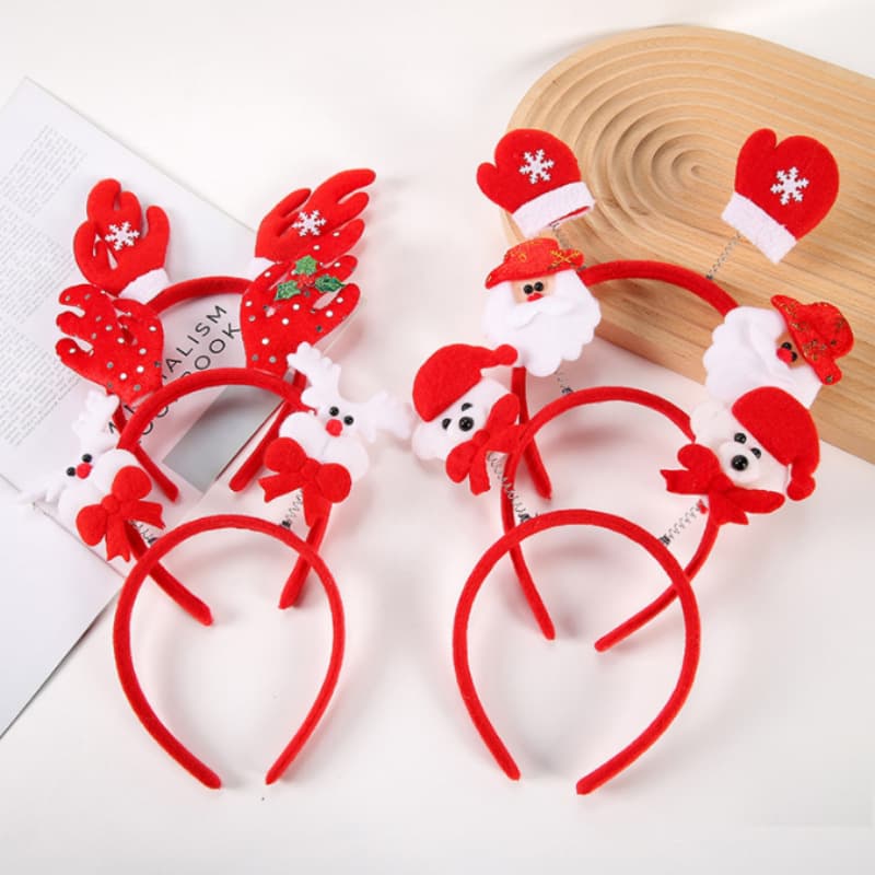 Christmas Headbands, Santa Claus, Snowman, Reindeer Antlers for Children, Students, Adults, Toy Gifts Wholesale