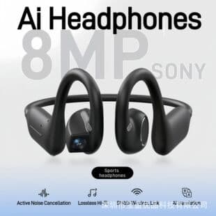 Factory Source Smart Earbuds with Camera, Anti-Shake Photo and Video, Real-Time Translation, Noise-Canceling Calls, AI Earbuds