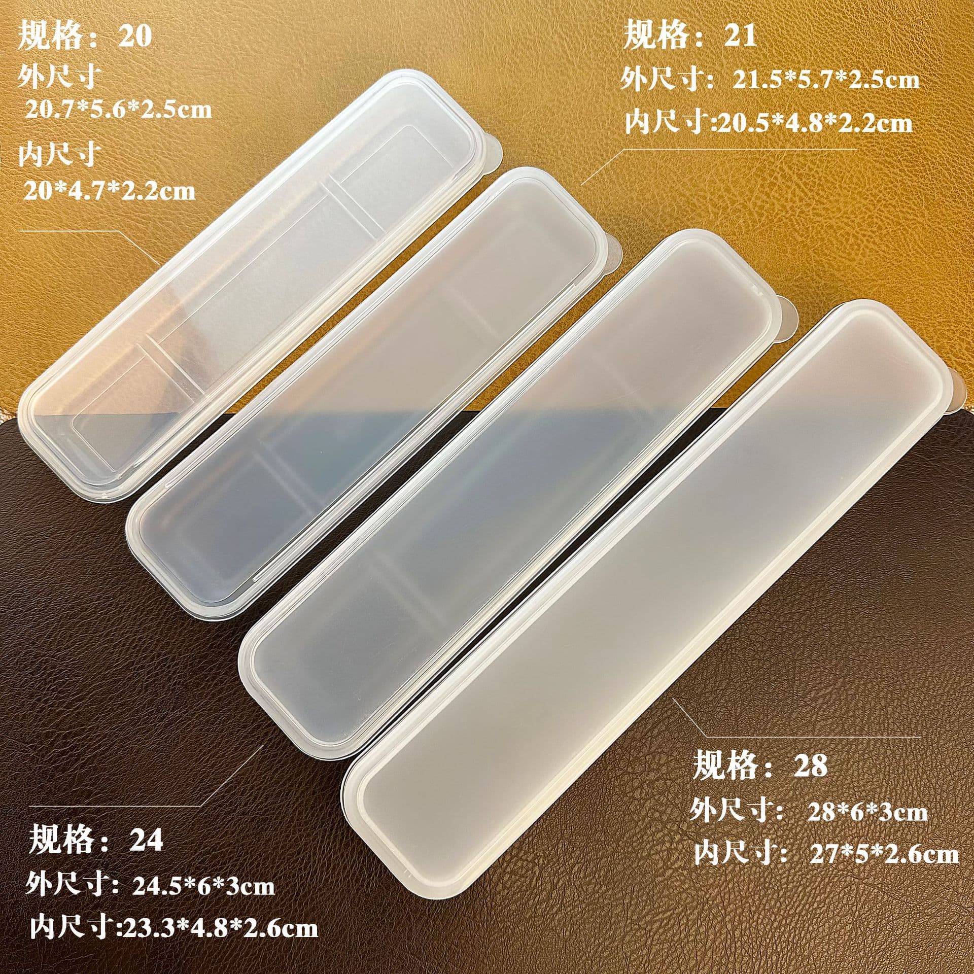 Transparent Colorful Extended Storage Box for Straws and Chopsticks, Portable Food-grade PP Children's Home-use Spoon