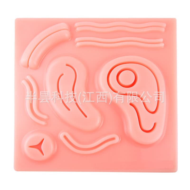 Medical Teaching Red 3D Suturing Module Silicone Suturing Pad Laparoscopic Surgery Training Equipment Dropshipping