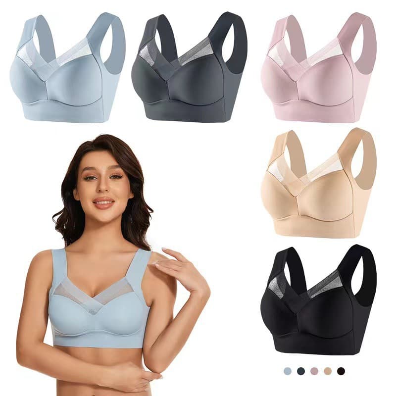 Sasa Cross-Border Ice Silk Seamless Sports Bra Thin Ladies Underwear Gathered Anti-Sagging Beautiful Backless Tube Top