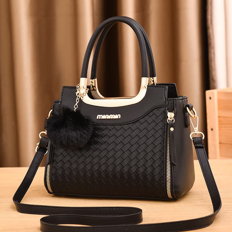 Women's Crossbody Bag, New Fashionable Woven Western Style, Elegant Textured Simple Versatile Shoulder Messenger Bag