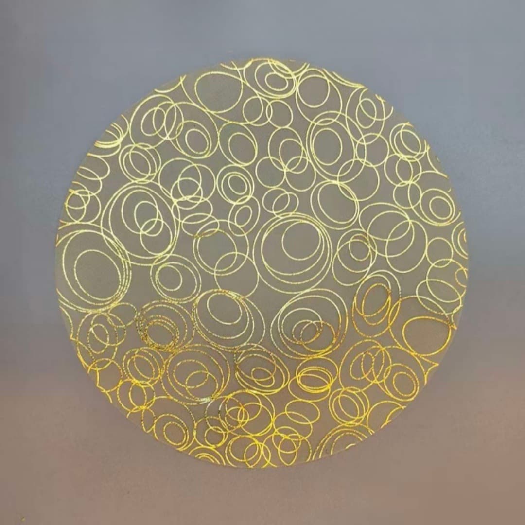 Cross-Border New Golden Thick Irregular Circle Hot Stamping, Thick Hot Stamping for Various Scenarios