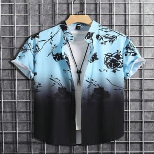 Summer Game GTA Grand Theft Auto Style Shirt Hawaiian Beach Short Sleeve 3D Digital Print Direct Sale
