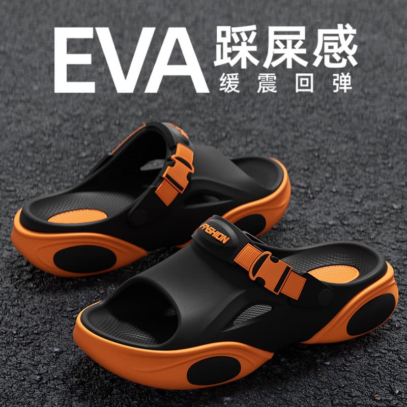 2026 New Home Slippers for Men, Summer Outdoor Non-Slip Wear-Resistant Comfortable Outdoor Beach Driving Youth Sports