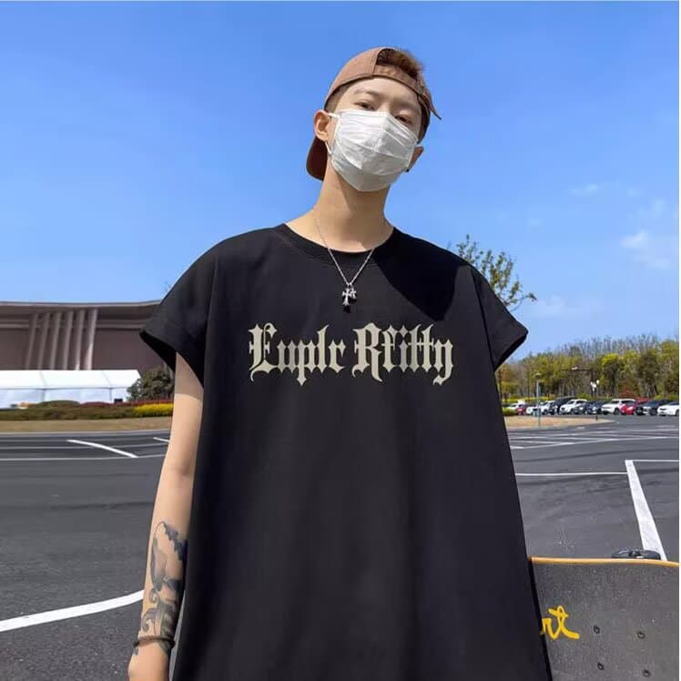 Youth Trendy American Street Style Men's Ins Cool Fashion Versatile Loose Sports Letter Vest