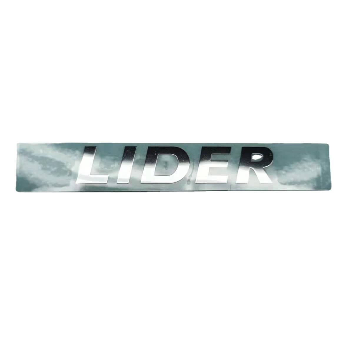 Bright Silver Label Laser Cut Nameplate 0.125, 0.188 Thickness PET Logo with Colorful Effect