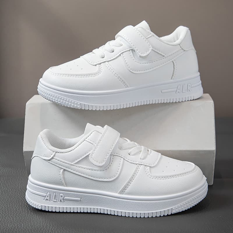Children's White Shoes, Boys and Girls Casual Sneakers, New Spring/Autumn Student Performance Shoes, Versatile Soft Sole Baby Sports Shoes