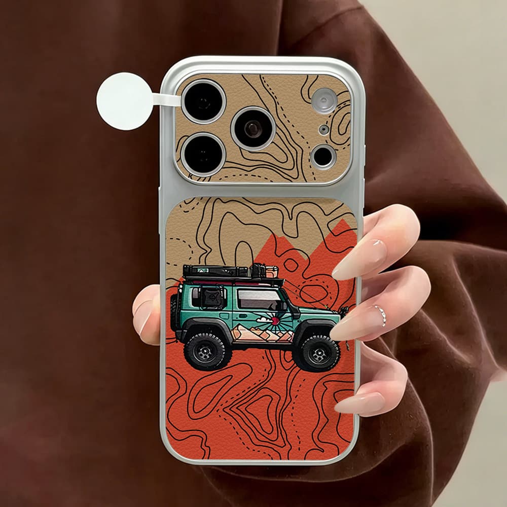 Off-Road Vehicle Phone Case for iPhone 17 Pro Max, Compatible with Apple 16, Shockproof Soft Case for 14/13/15, Cartoon Design for Women