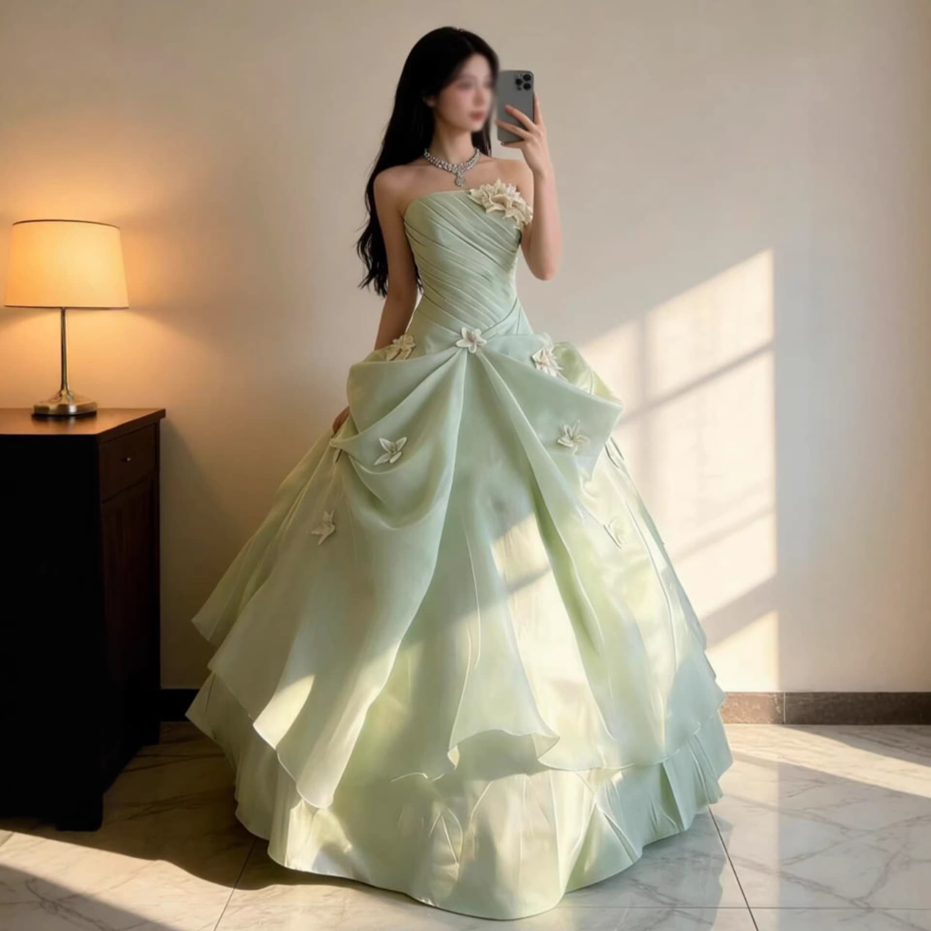 Stunning evening dress, forest-style super fairy 18-year-old coming-of-age ceremony, birthday fluffy princess dress, heavy-duty model, host's high-end sense
