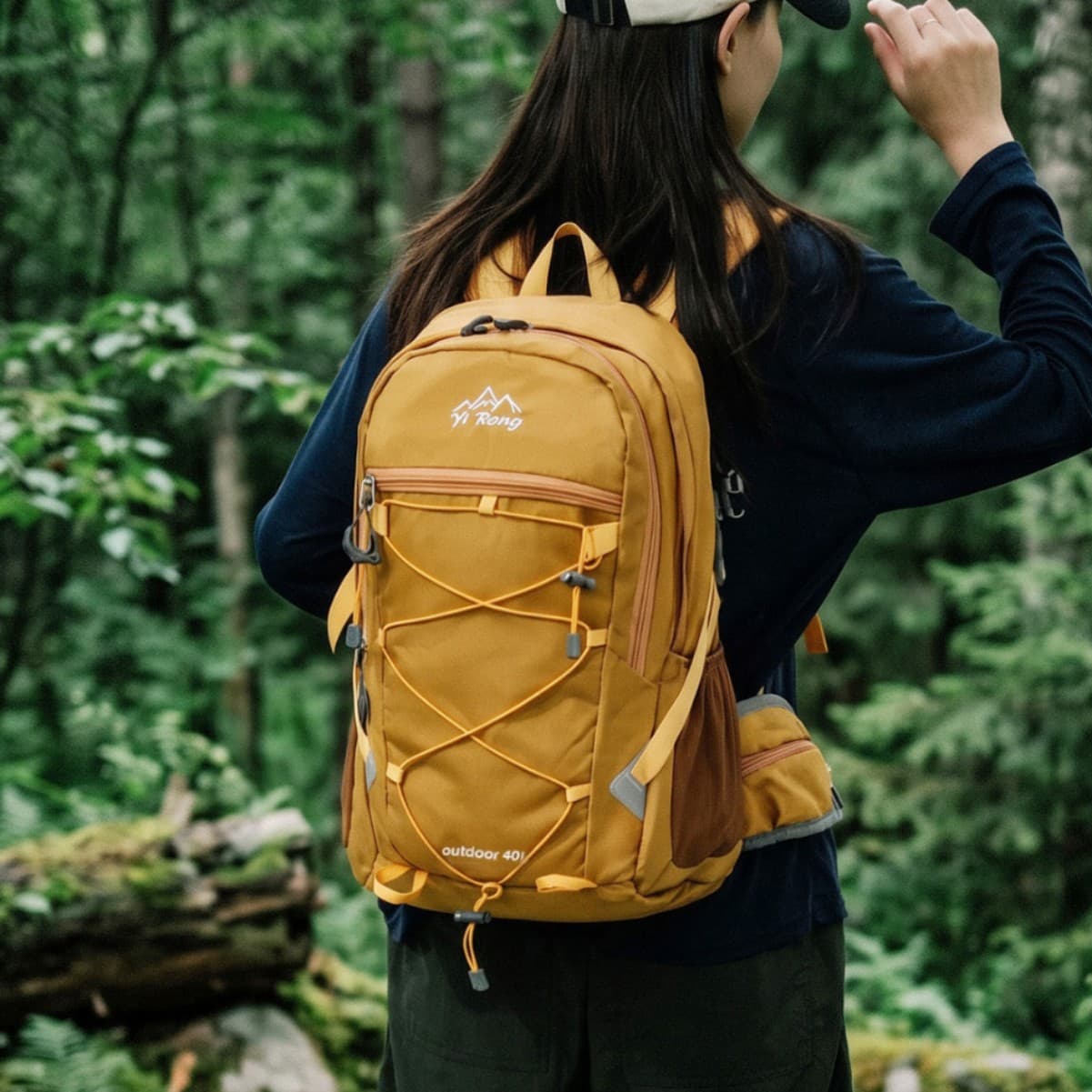 Clear Sky Lake Blue Functional Mountaineering Bag Couple's Lightweight Outdoor Travel Hiking Camping Water-Repellent Storage Backpack