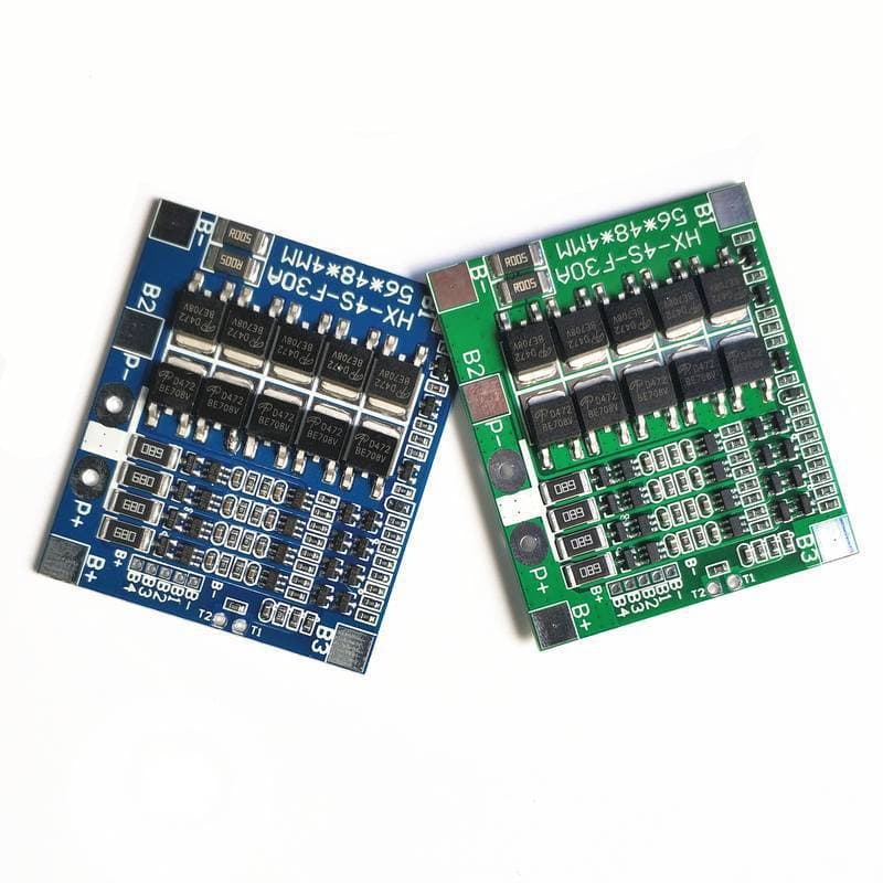4 Sets 14.8V Lithium Battery Protection Board with Balance Four Strings 12.8V Phosphorus Iron Lithium Battery Protection Board 30A