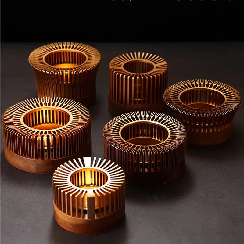 Wholesale aluminum alloy processed tea warmer parts, candle holder tea warmer, tea brewing set with alcohol lamp base factory