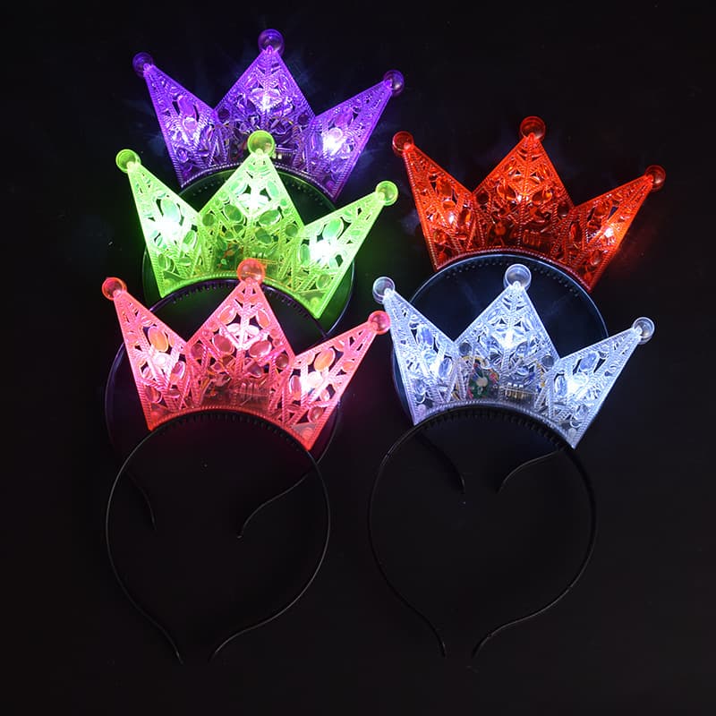 Light-up Crown Headband for Concerts and Parties, Hot-selling at Night Markets and Stalls as Gifts