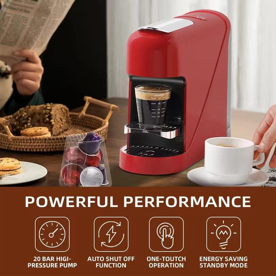 Cross-border Custom EU/US/UK Standard OEM Capsule Coffee Machine Huaguang Mini Espresso Coffee Machine 900ml