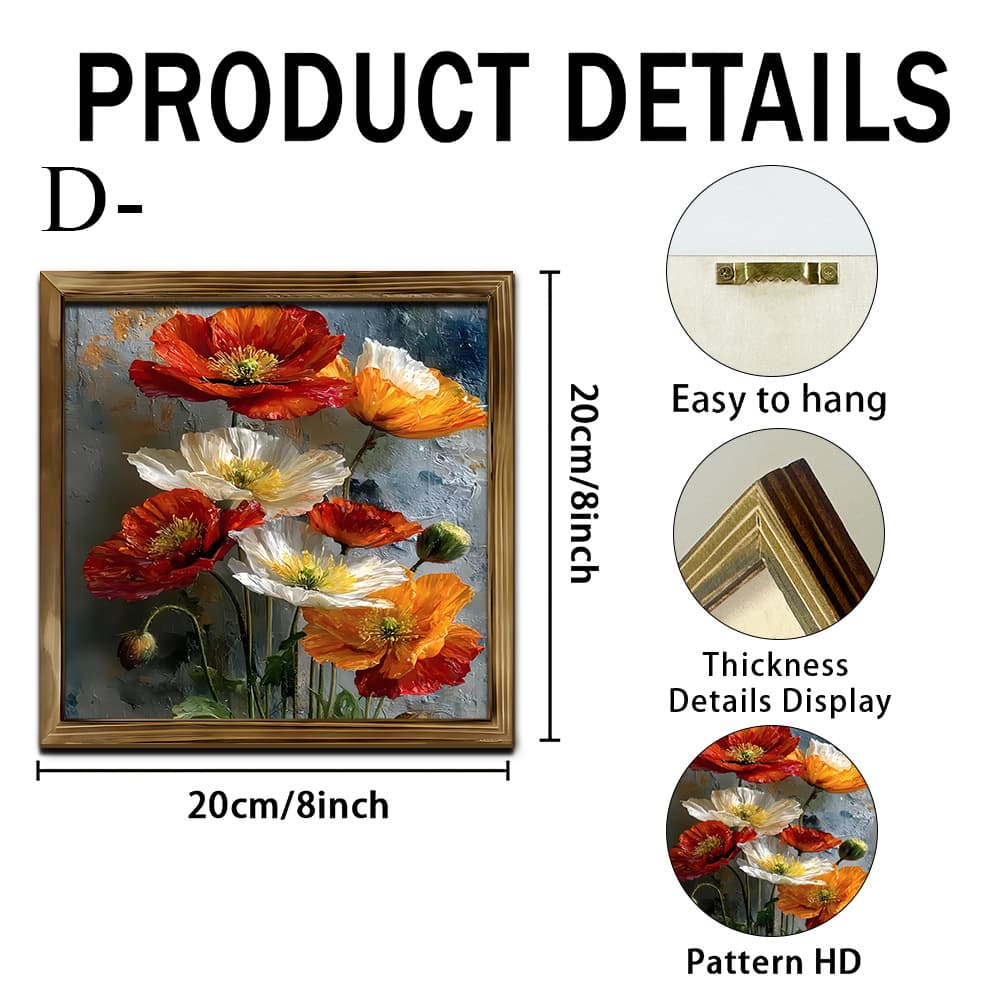 Simple Landscape Painting Rustic Wooden Sign 2D Wooden Frame Wall Creative Frame Craft
