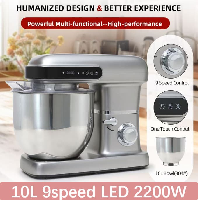stand mixer cross-border 10L large-capacity dough mixer desktop chef machine kneading machine 220V spot mixer
