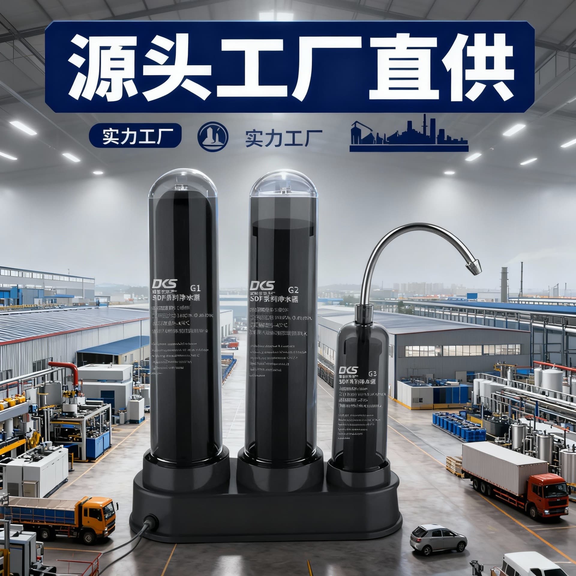 Cross-border Trade Ultrafiltration Water Purifier Household Direct Drinking Machine Tap Water Filter Water Filter Scale Removal Filter Element