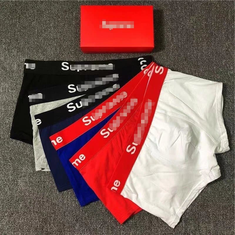 Sup Men's Casual Boxer Briefs, Comfortable Solid Color Cotton Breathable High-Quality Underwear, Sports Quad Briefs