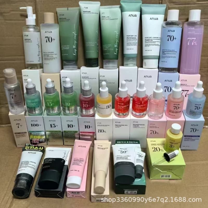 Anua Peach 70% Niacinamide Serum Toner Essence 30ml Heartleaf Quercetin Cleanser