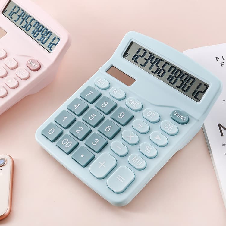 837s 12-bit solar calculator desktop large screen dual power supply computer financial accounting office calculator