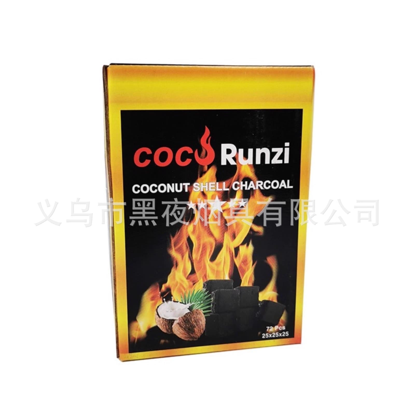 Hookah Charcoal Coconut Shell Charcoal Cube Charcoal for Bar KTV Restaurant Hookah 25*25*25mm Shisha Coal