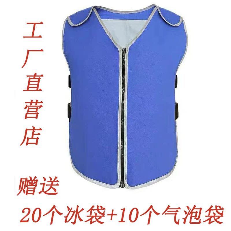Cooling Vest, Ice Bag Vest for Outdoor Heatstroke Prevention, Cooling and Refreshing, Construction Site Refrigeration Vest
