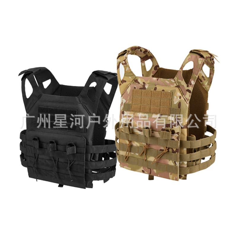 Outdoor Lightweight Tactical Vest, Real CS Training Camo Vest, Multi-Functional Quick-Release Protective Gear