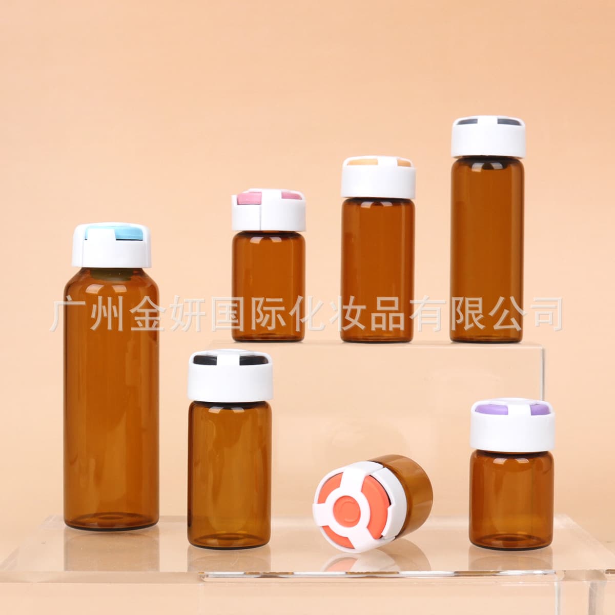 In-stock 5ml amber vials, 10ml serum bottles, 20ml brown ampoule bottles