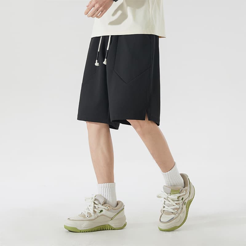 Men's Shorts 2026 Summer New Style Simple Casual Loose Sports Quick-Dry Versatile Solid Color Five-Point Shorts Factory Direct
