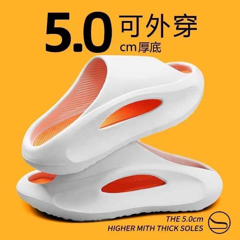 Summer Men's Outer Wear Fashionable Sports Slippers Thick-Soled Personalized Non-Slip Anti-Odor Wear-Resistant Soft-Soled Men's Slippers