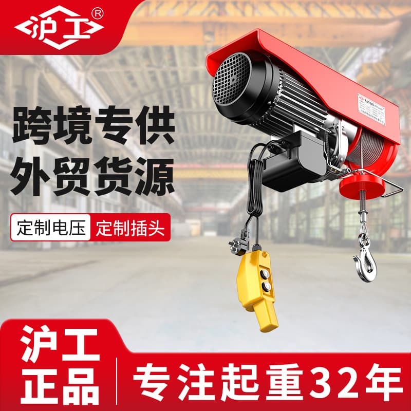 Shanghai Industrial Small Crane Single Speed 220V Lifting Crane Construction Renovation Lift Outdoor Mini Electric Hoist