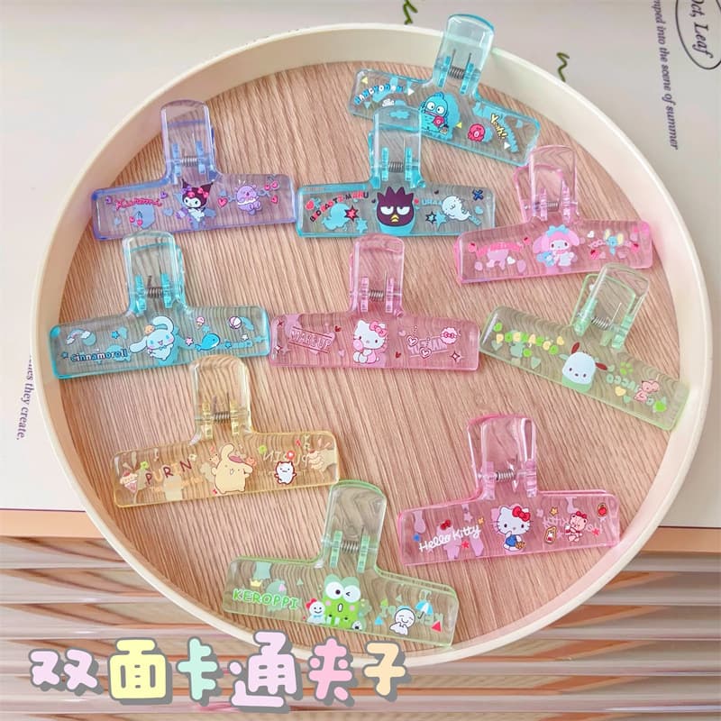 New Colorful Transparent Acrylic Student Book and Notebook Clips - Sheet Music Fixators, File and Receipt Organizing Clips