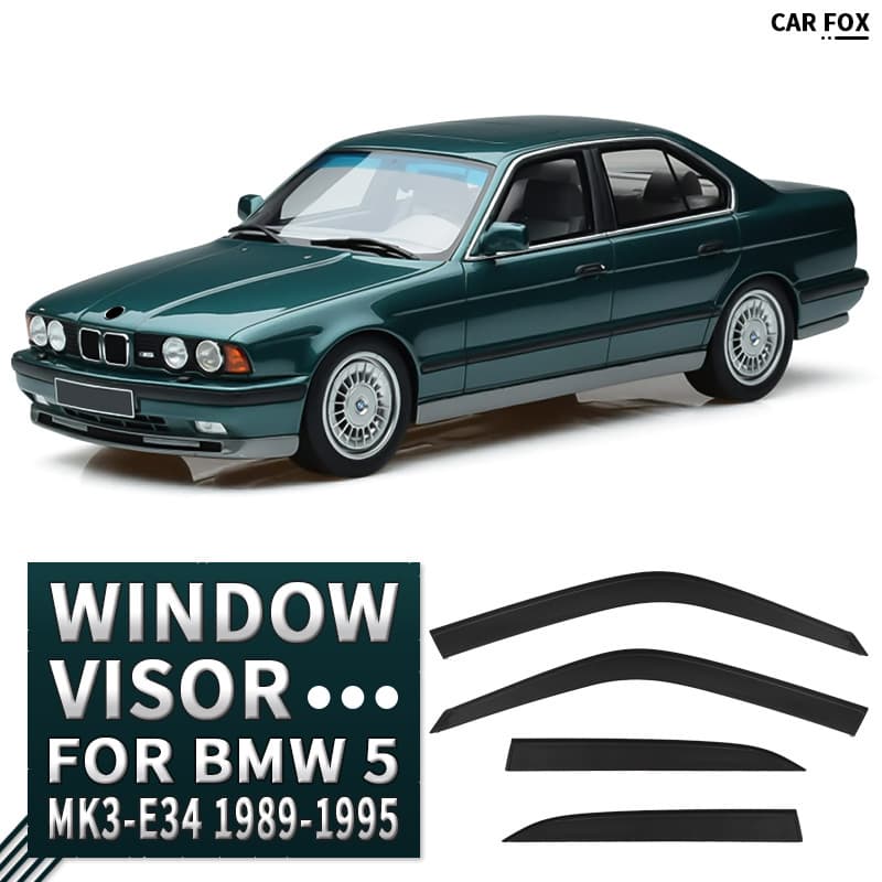 Window visor for imported BMW 5 Series short wheelbase